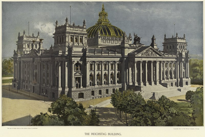 A Reichstag épülete Berlinben alkotó: German School