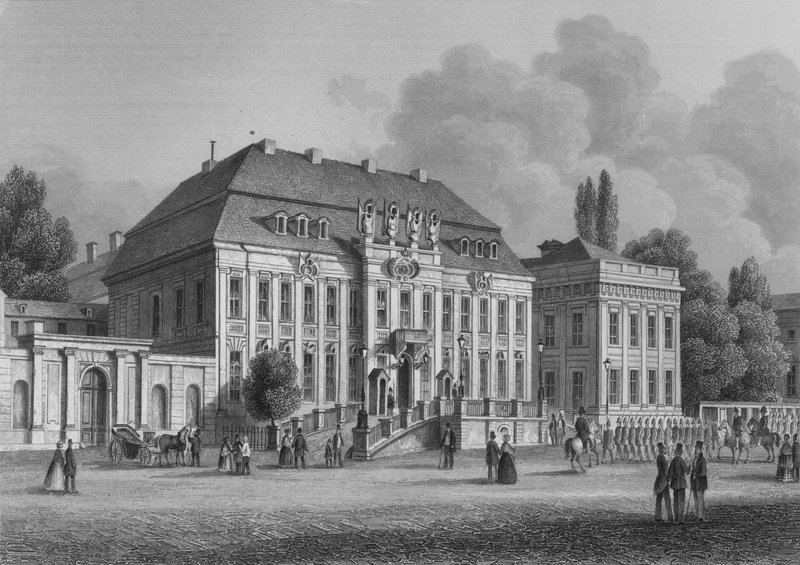 Királyi Palota, Berlin (acélmetszet) alkotó: German School