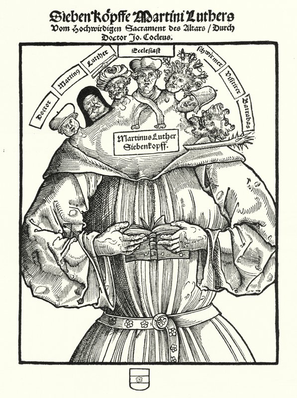 Luther Márton hét feje (metszet) alkotó: German School