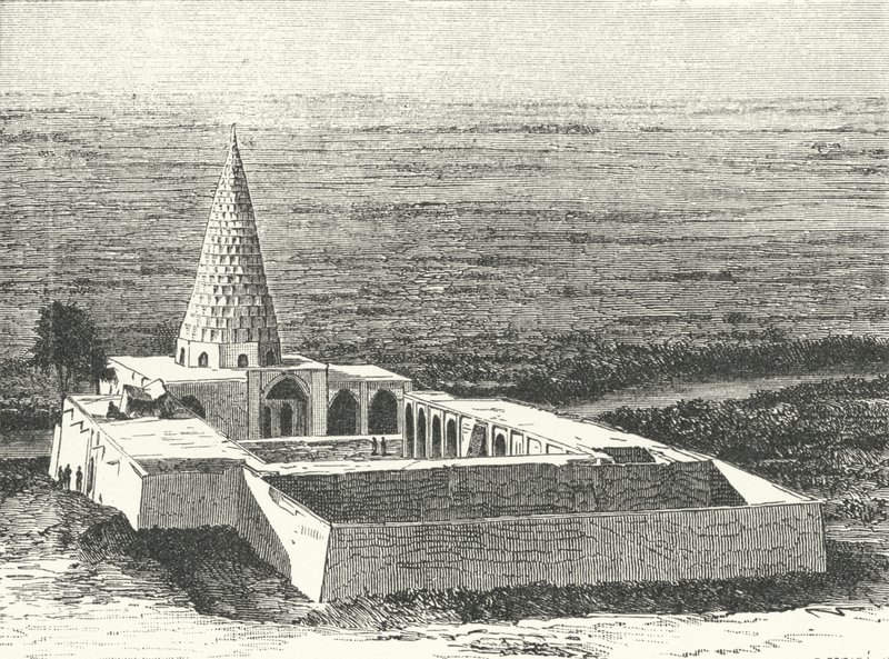 Dániel próféta sírja Susában, Iránban (metszet) alkotó: German School