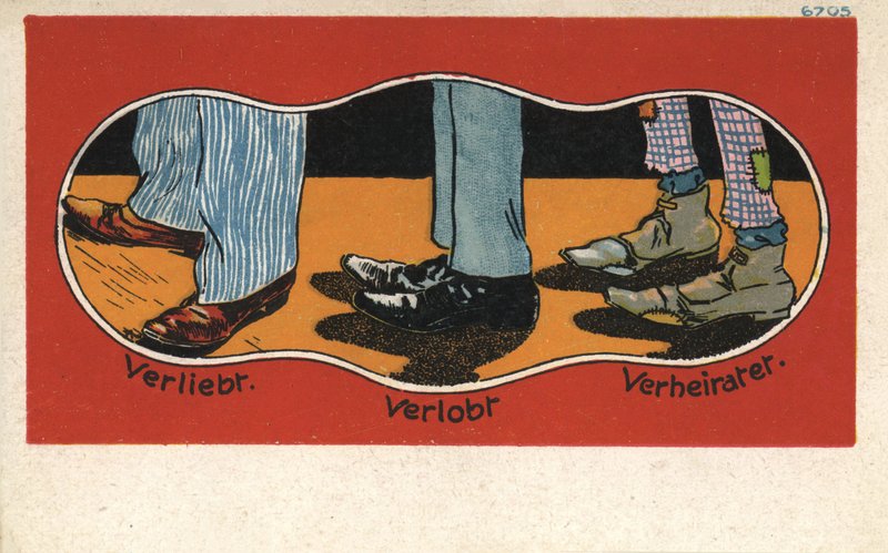 A szerelem szakaszai a cipőben (színes litó) alkotó: German School