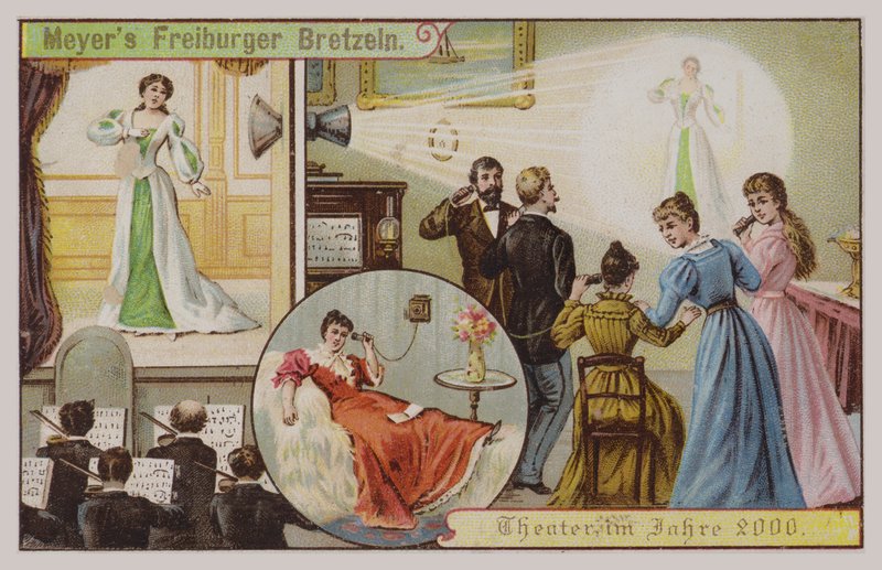 Színház 2000-ben (chromolitho) alkotó: German School
