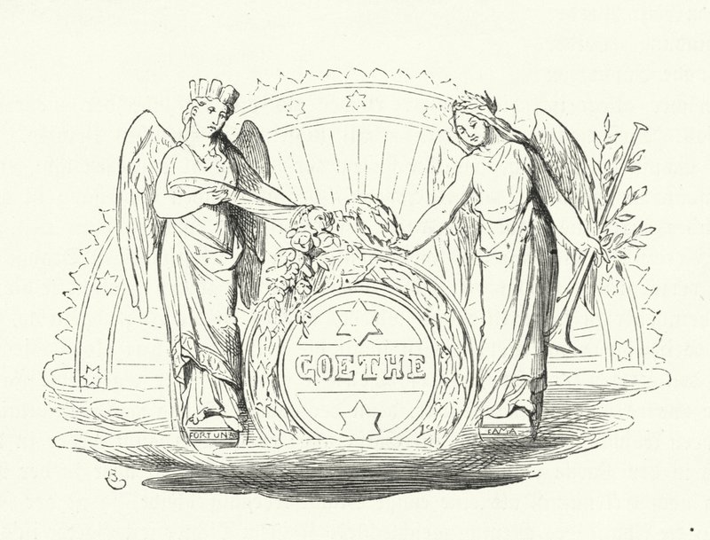 Tisztelgés Johann Wolfgang Goethe német író előtt alkotó: German School