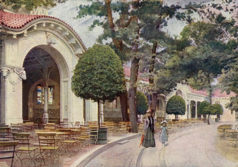 Bécsi Kávéház, Berlini Állatkert, Németország (színes litho) alkotó: German School