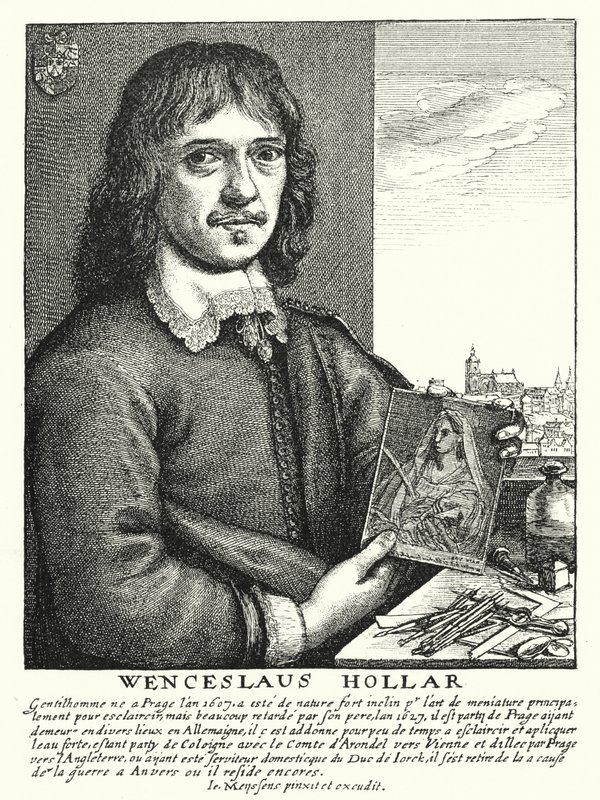 Wenceslaus Hollar, cseh rajzoló, rézkarc és illusztrátor (metszet) alkotó: German School