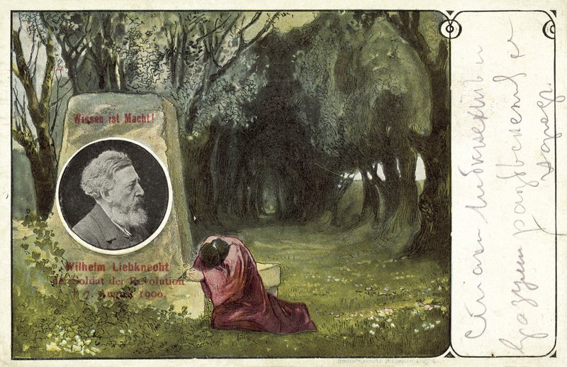 Wilhelm Liebknecht, német szociáldemokrata politikus (színes litó) alkotó: German School