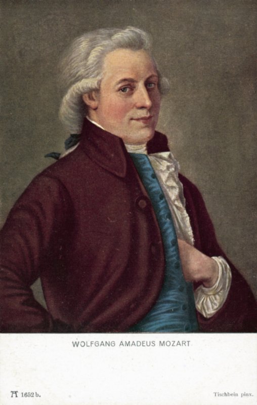 Wolfgang Amadeus Mozart (színes litó) alkotó: German School