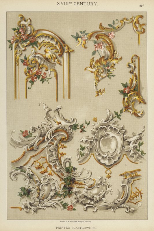 XVIII. század, festett vakolat (színes litó) alkotó: German School