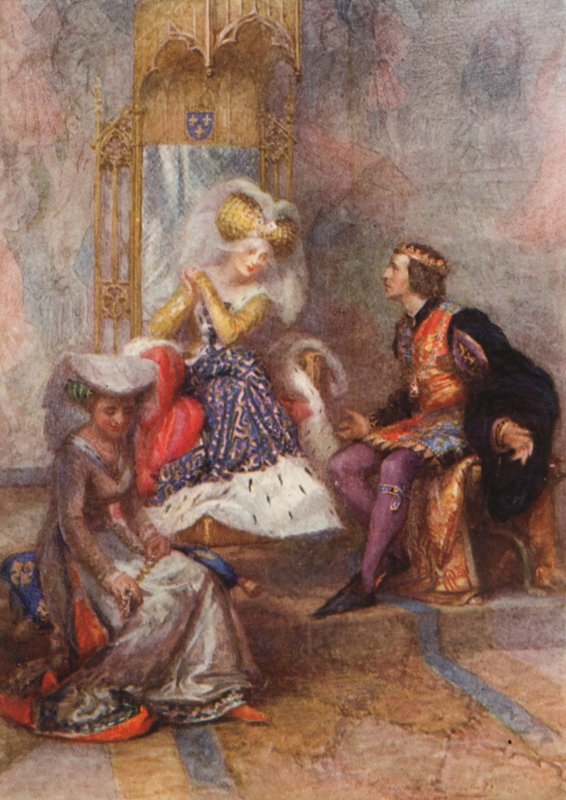 Shakespeare, V. Henrik király (színes litográfia) alkotó: Gertrude E. Demain (after) Hammond