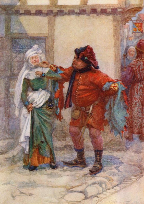 William Shakespeare darabja: Henrik (színes litográfia) alkotó: Gertrude E. Demain (after) Hammond
