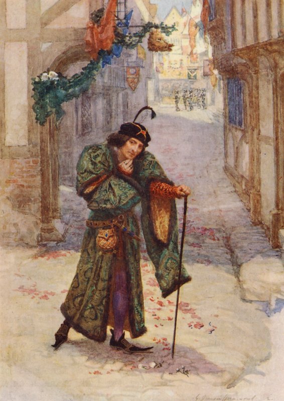 William Shakespeare darabja: Richárd (színes litográfia) alkotó: Gertrude E. Demain (after) Hammond