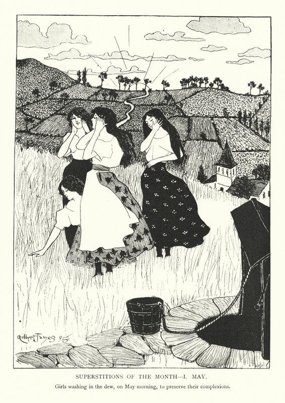 A hónap babonái - május 1. (litho) alkotó: Gilbert James