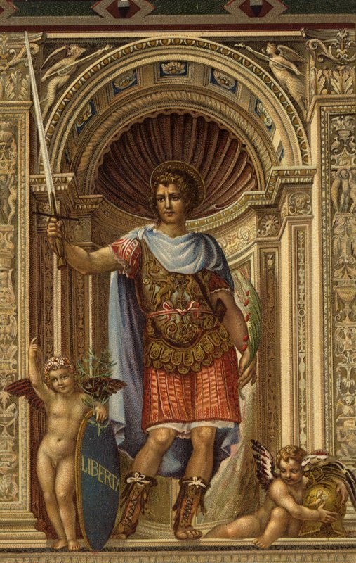 Szent Viktor, Il Sodoma festménye a Palazzo Comunale-ban, Siena, Olaszország alkotó: Giovanni Antonio Bazzi after Sodoma