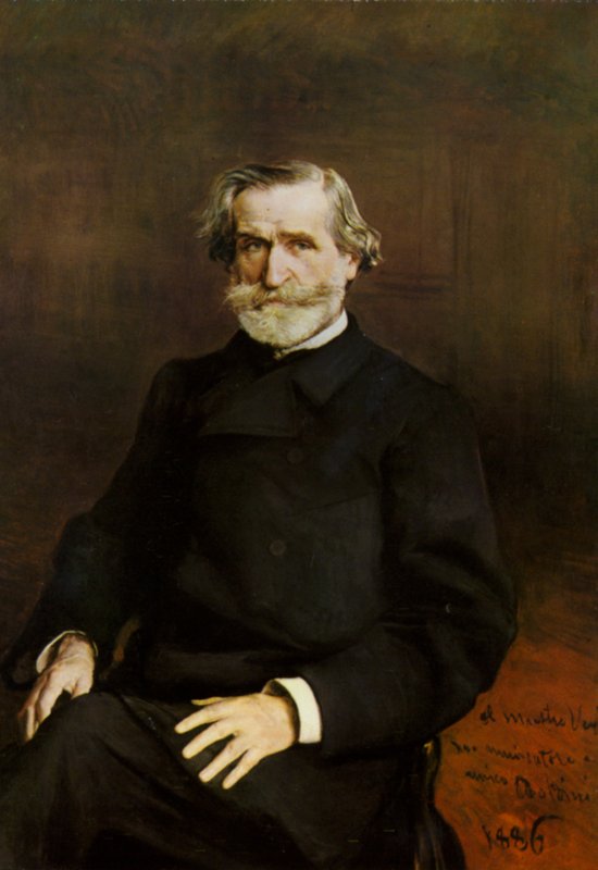 Giuseppe Verdi portréja alkotó: Giovanni Boldini
