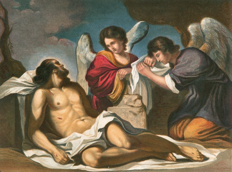 Krisztust eltemették alkotó: Giovanni Francesco Barbieri