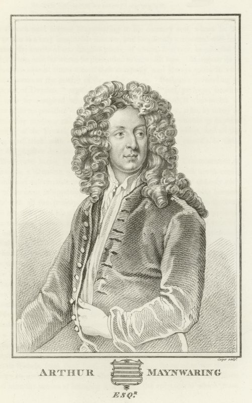 Arthur Maynwaring, Esquire alkotó: Godfrey Kneller