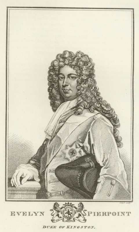 Evelyn Pierpoint, Kingston hercege alkotó: Godfrey Kneller