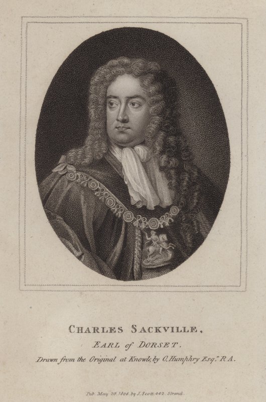 Charles Sackville, Dorset 6. grófja, angol költő és udvaronc (metszet) alkotó: Godfrey (after) Kneller