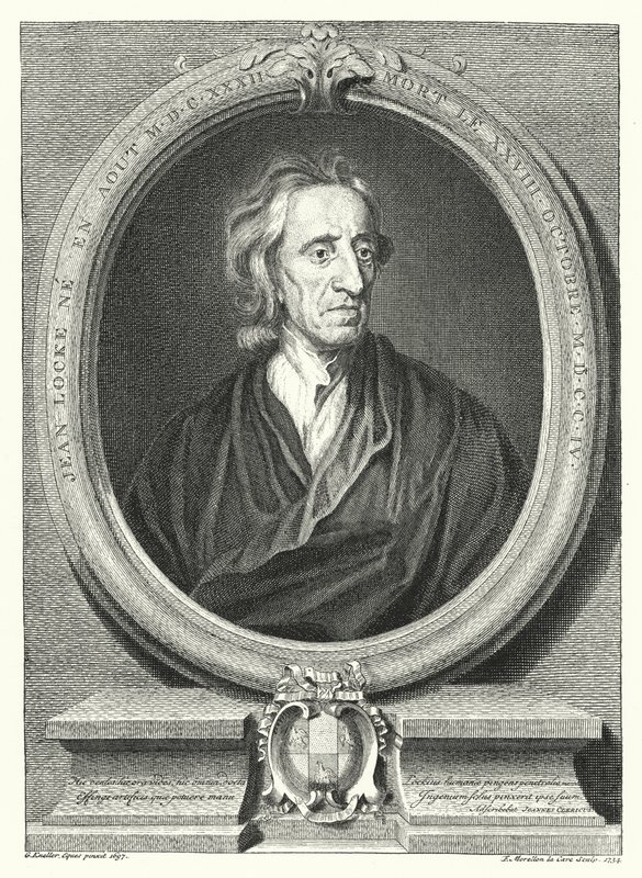 John Locke, angol filozófus (metszet) alkotó: Godfrey (after) Kneller
