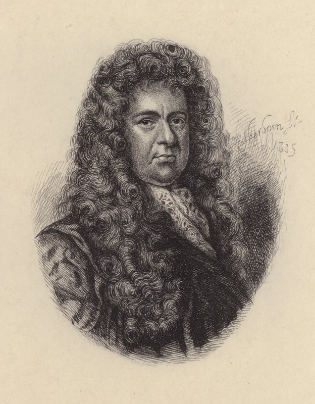 Samuel Pepys, angol politikus és naplóíró (rézkarc) alkotó: Godfrey (after) Kneller