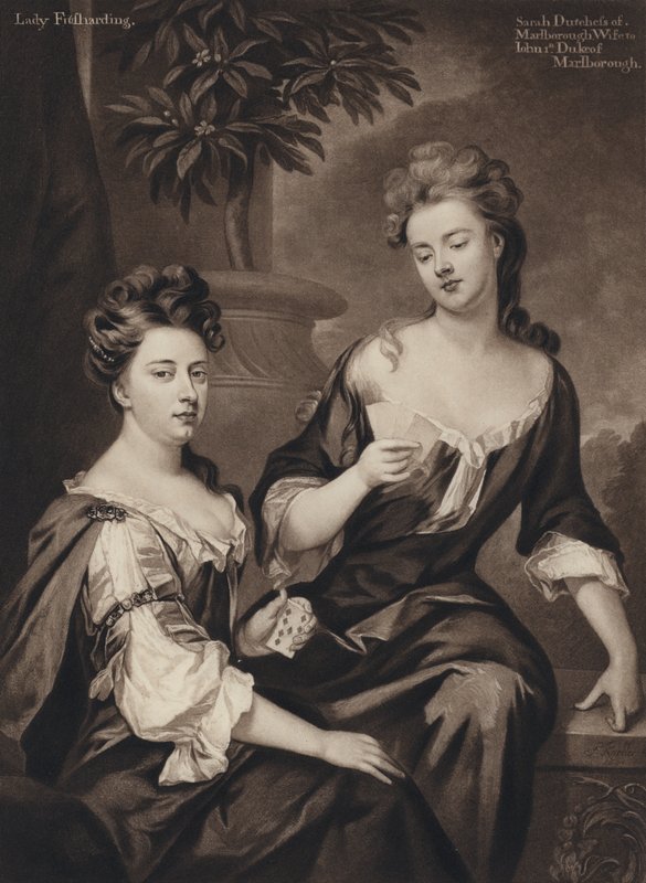 Sarah, Marlborough hercegnője és Lady Fitzhardinge (litho) alkotó: Godfrey (after) Kneller