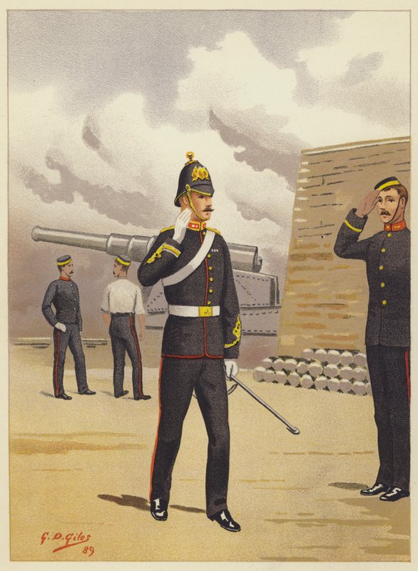 A királyi tüzérség alkotó: Godfrey Douglas Giles