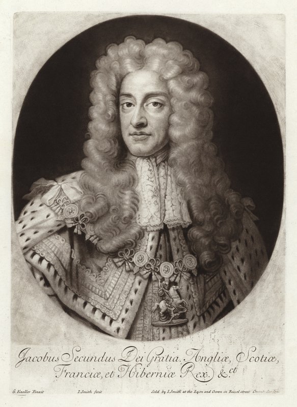 II. Jakab angol és ír király portréja alkotó: Godfrey Kneller