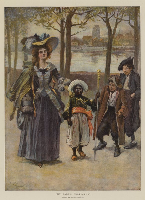 My Lady védelmezője (chromolitho) alkotó: Gordon Frederick Browne