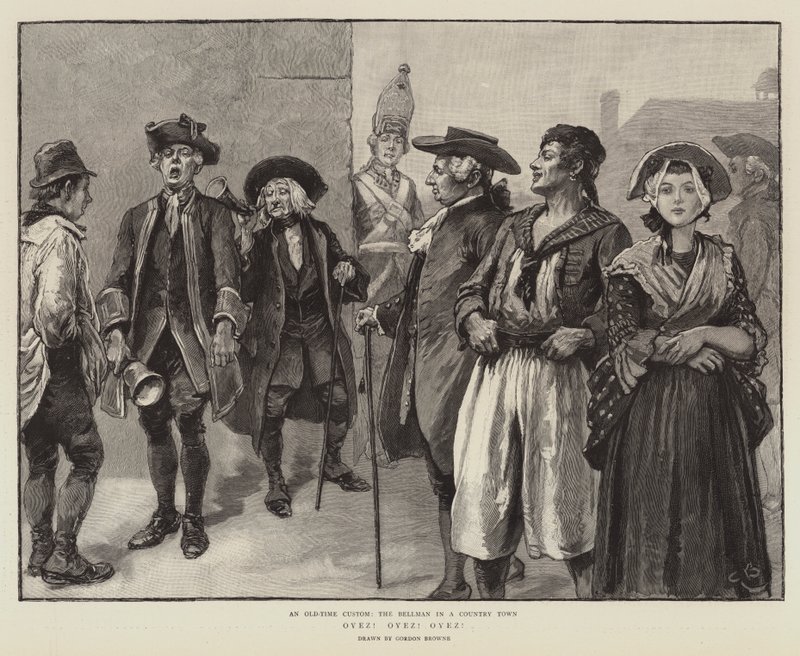 Oyez! Oyez! Oyez! alkotó: Gordon Frederick Browne