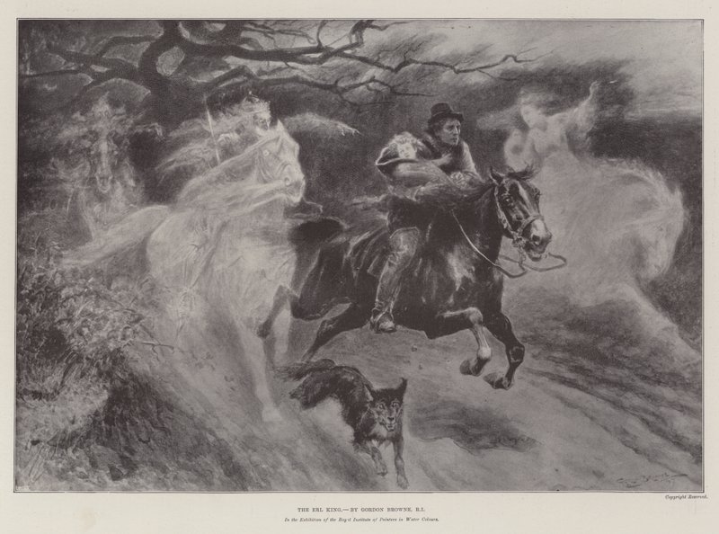 Az Erl King metszet alkotó: Gordon Frederick Browne