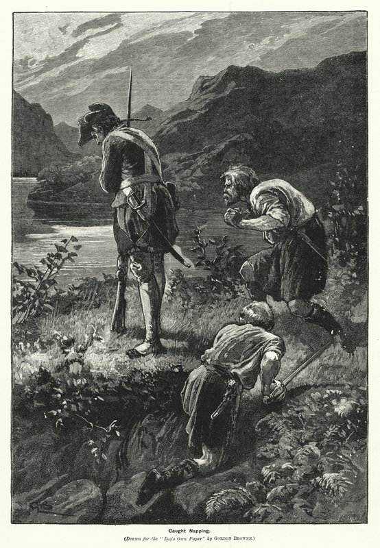 Caught Nappping (metszet) alkotó: Gordon Frederick (after) Browne