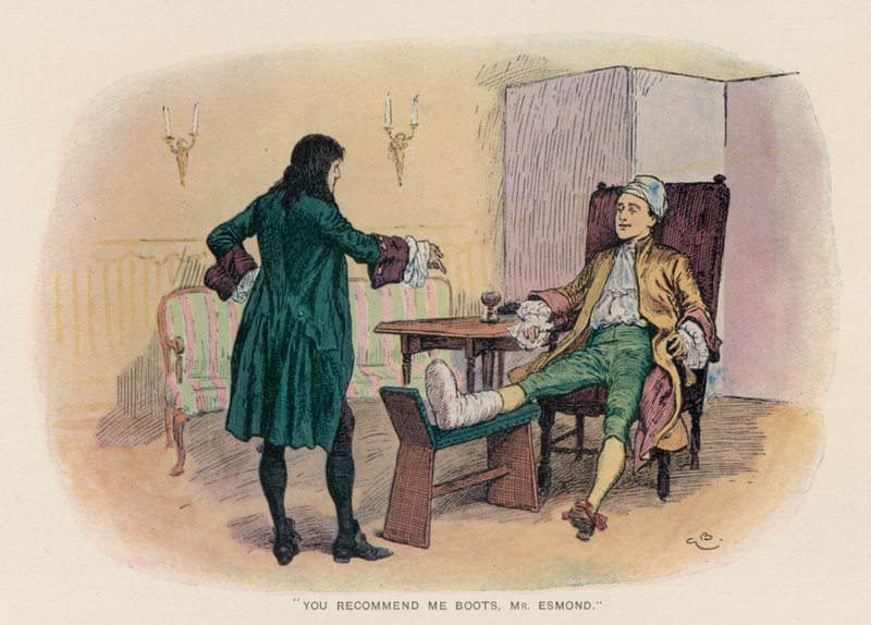 Illusztráció Thackeray Henry Esmond történetéhez (színes litó) alkotó: Gordon Frederick (after) Browne