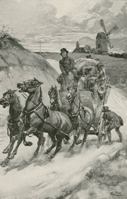 Egy színpadi edző a régi időkben alkotó: Gordon Frederick Browne