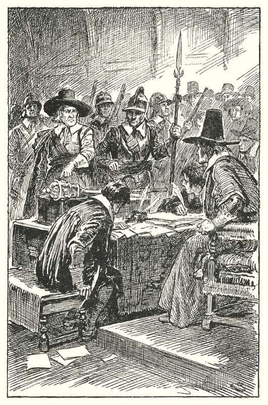 Cromwell kizárta a Hosszú Parlamentet (litho) alkotó: Gordon Frederick Browne
