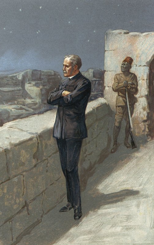 Gordon tábornok Kartúmban, a segítségre várva, amely soha nem érkezett meg alkotó: Gordon Frederick Browne