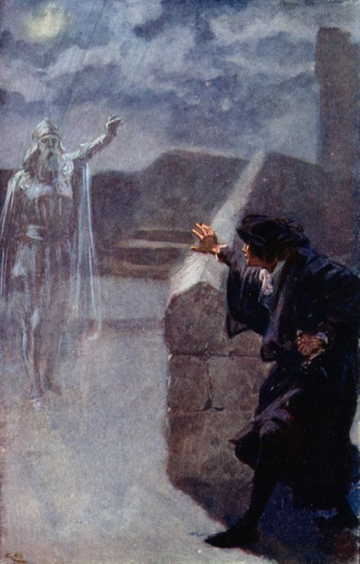 Hamlet látja apja szellemét alkotó: Gordon Frederick Browne