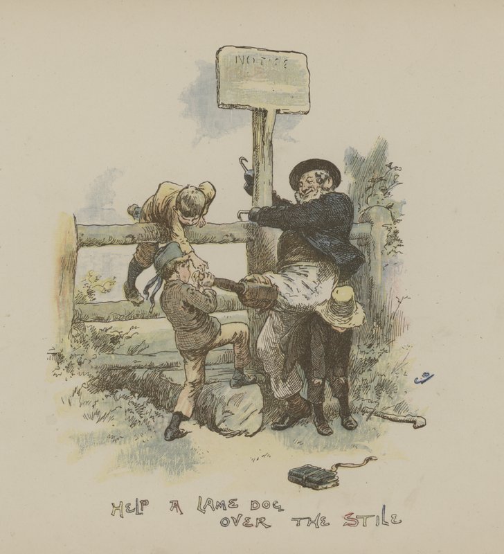 Segíts egy sánta kutyának a sánta felett alkotó: Gordon Frederick Browne