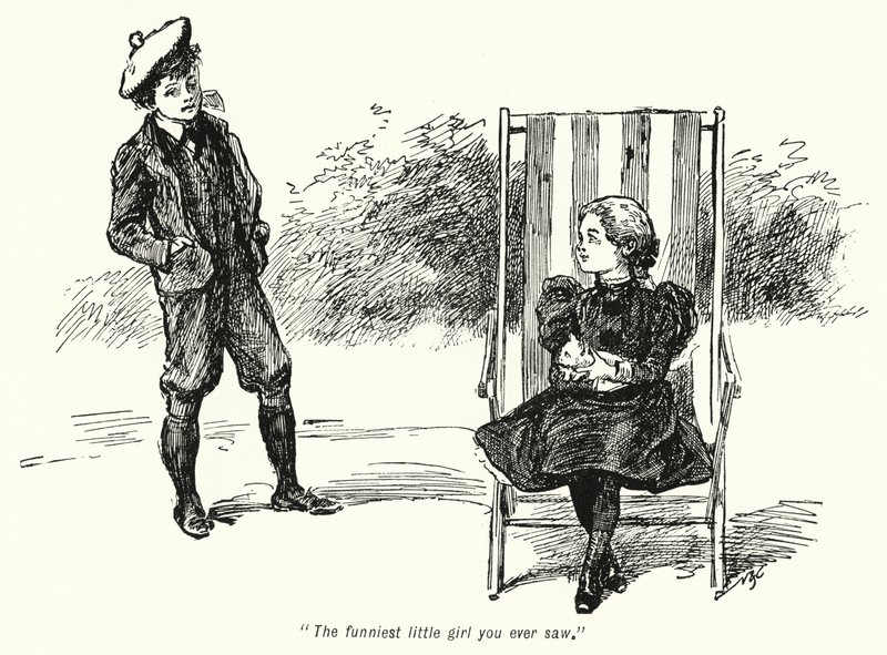 Illusztráció: A kincskeresők története, E Nesbit (litho) alkotó: Gordon Frederick Browne
