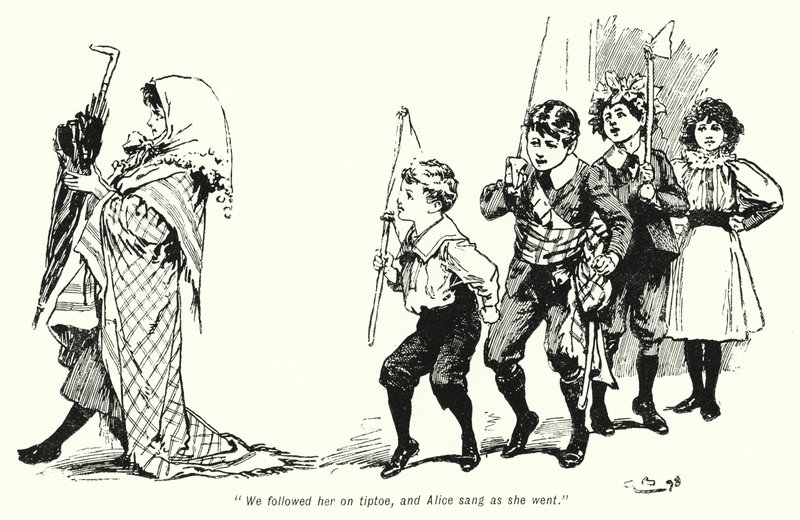 Illusztráció: A kincskeresők története, E Nesbit (litho) alkotó: Gordon Frederick Browne