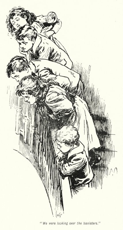 Illusztráció: A kincskeresők története, E Nesbit (litho) alkotó: Gordon Frederick Browne