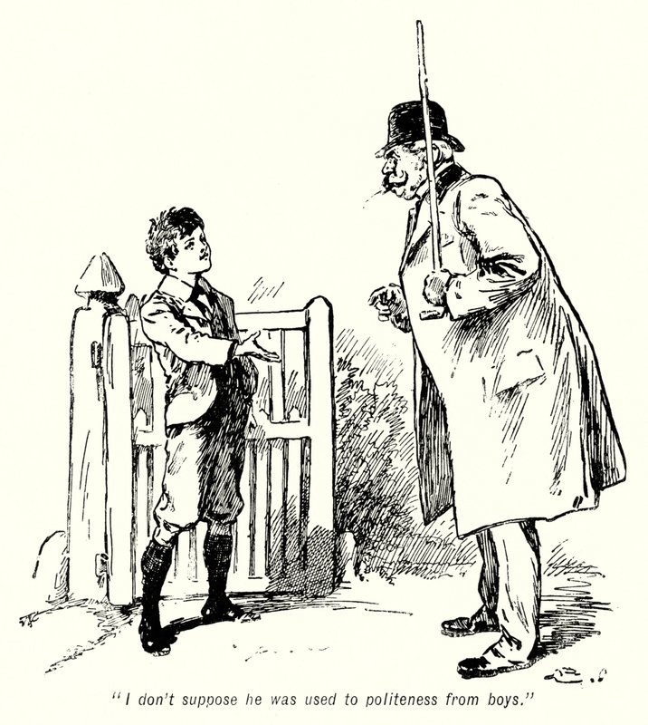 Illusztráció: A kincskeresők története, E Nesbit (litho) alkotó: Gordon Frederick Browne
