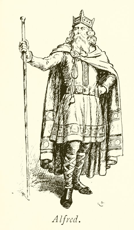 Nagy Alfréd király alkotó: Gordon Frederick Browne