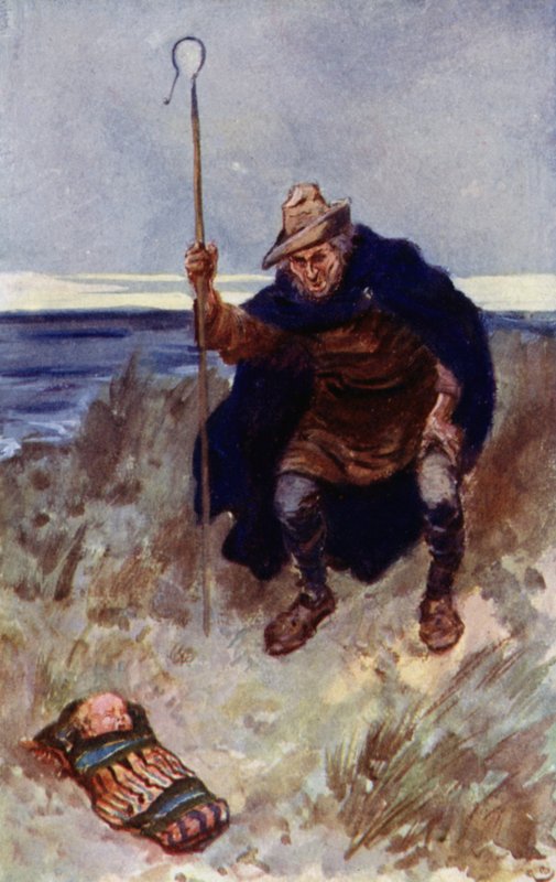 Az elhagyott babát egy juhász találta meg alkotó: Gordon Frederick Browne