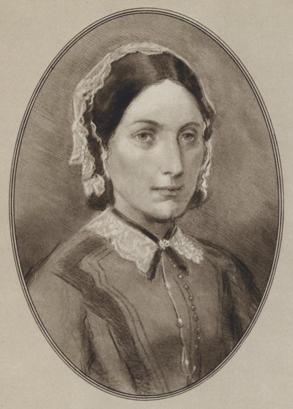 Florence Nightingale (litho) alkotó: Gordon Ross