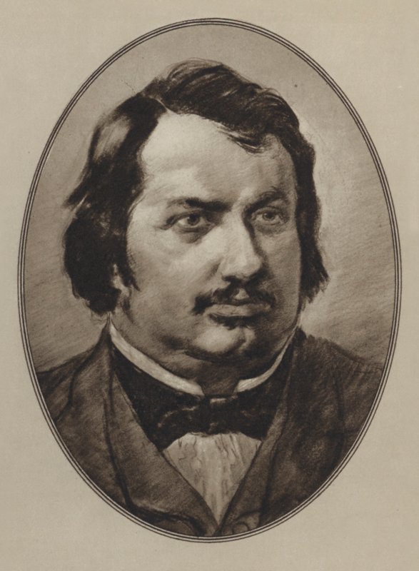 Honore De Balzac (litho) alkotó: Gordon Ross