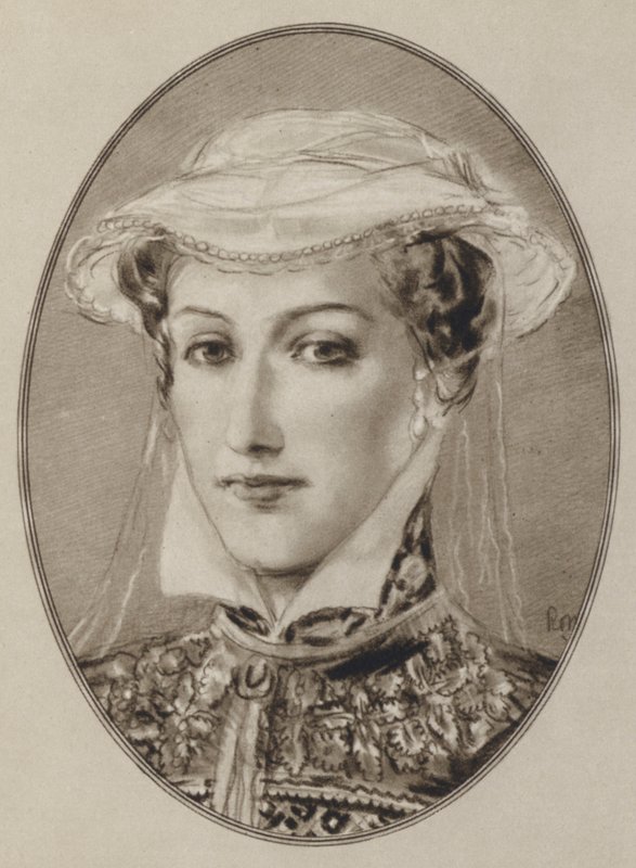 Mária skót királynő (litho) alkotó: Gordon Ross