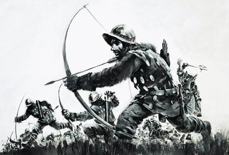 Íjászok a bannockburn-i csatában alkotó: Graham Coton