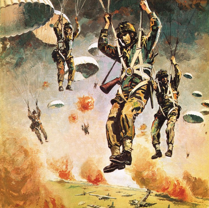 A brit 1. légideszant-hadosztály szeptember 17-én Arnhemnél alkotó: Graham Coton