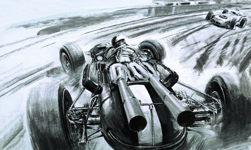 Egyetlen brit sem nyert az Indianapolis 500-on, amíg Jim Clark a Lotus Forddal nem nyert. alkotó: Graham Coton