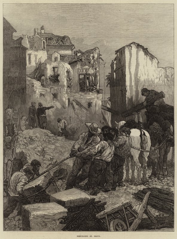 St Cloud újjáépítése alkotó: Guillaume Regamey